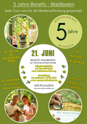 Plakat Deutschland geht Waldbaden 2024