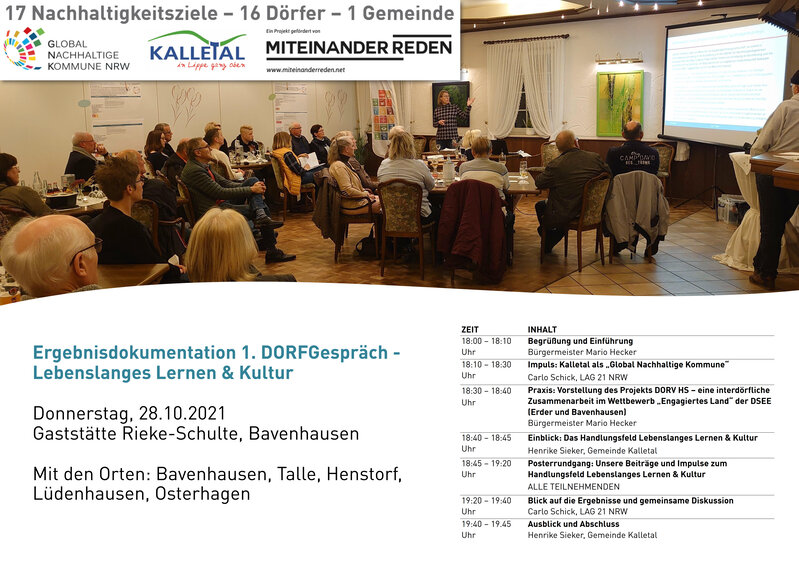 Ergebnissicherung Dorfgespräch 1