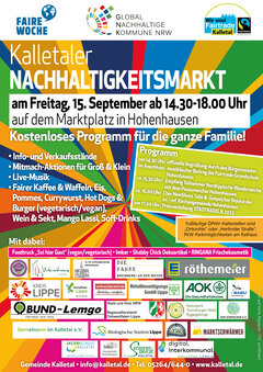 Plakat Nachhaltigkeitsmarkt 2023