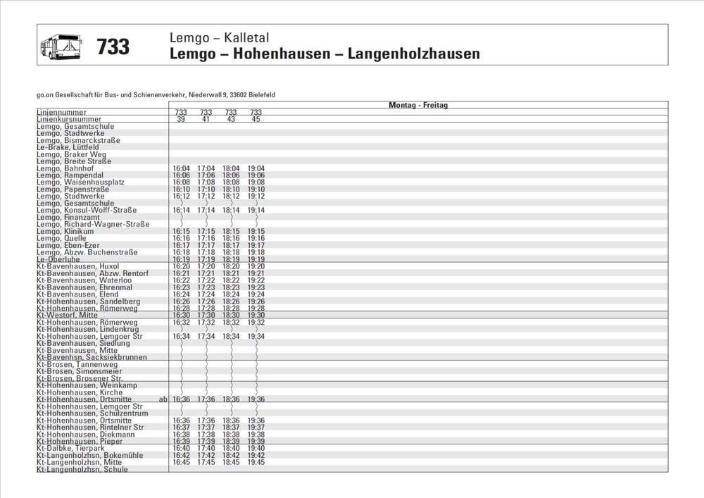 733 Lemgo - Hohenhausen - Langenholzhausen_