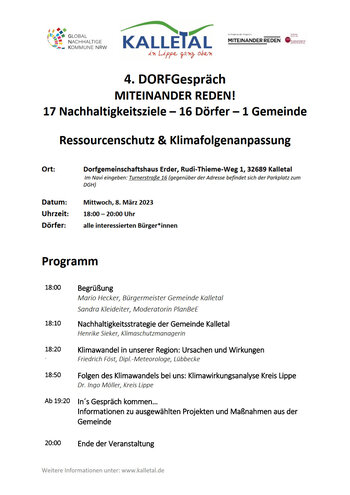 DORFGespräch 4 Programm