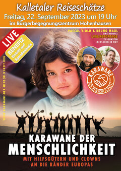 Plakat Karane der Menschlichkeit - angepasst