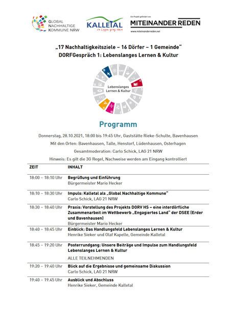 Dorfgespräch 1 Programm